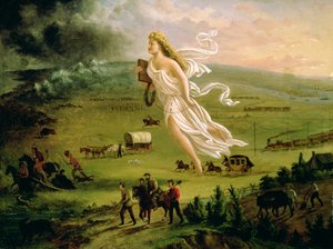 アメリカの進歩、1872 作： John Gast