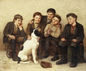 良い手で、1909 作： John George Brown