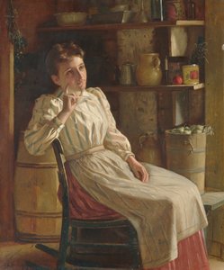 瞑想、約1900-1910。 作： John George Brown