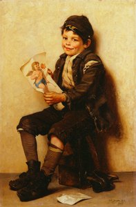 パディーのバレンタイン、1885 作： John George Brown