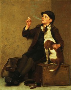 靴磨き少年、 作： John George Brown