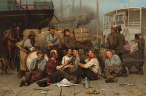 Longshoremens正午、1879 作： John George Brown