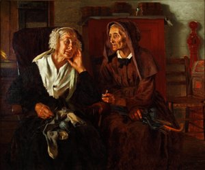 隣人たち 1881年 （油彩・キャンバス） 作： John George Brown