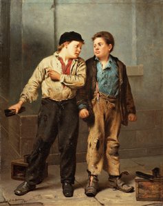 けんか、1866 作： John George Brown