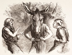 &39;The Illustrated Library Shakespeare&39;の真夏の夜の夢のイラスト、ロンドン1890年発行 作： John Gilbert