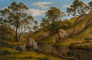 """Diane au bain, Terre de Van Diemen (Tasmanie)"" (The bath of Diana - Van Diemen