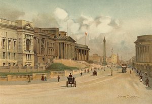 リバプール: ウィリアム ブラウン ストリート、テクニカル スクール、博物館、無料図書館 (カラー リソ) 作： John Glynn
