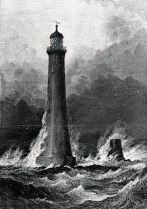提案された新しいエディストーン灯台、1879年の「イラストレイテッドロンドンニュース」のイラスト 作： John Greenaway