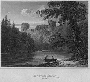 ボスウェル城、クライズデール、1814 作： John Greig