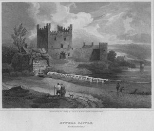 バイウェル城、ノーサンバーランド、1814 作： John Greig