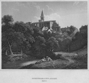 ダンファームリン修道院、ファイフシャー、1814 作： John Greig