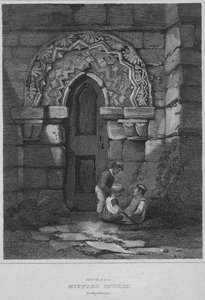 サウスドア-ミットフォード教会、ノーサンバーランド、1814 作： John Greig