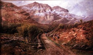 カンバーランド、ボローデール、イール・クラッグス 作： John Gunson Atkinson