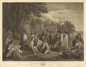 ウィリアム・ペンのインディアンとの条約 作： John Hall after Benjamin West