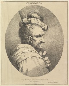 1775年5月20日、シェイクスピアーからのバルドルフ12キャラクター。 作： John Hamilton Mortimer
