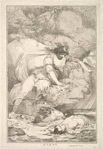 1778年12月8日、ジョシュアレイノルズ卿に捧げられた15のエッチングからのエレジー。 作： John Hamilton Mortimer