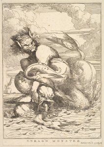 1778年12月8日、ジョシュアレイノルズ卿に捧げられた15のエッチングからの怒りのモンスター。 作： John Hamilton Mortimer