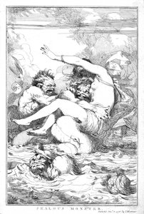 嫉妬深いモンスター、1778 作： John Hamilton Mortimer