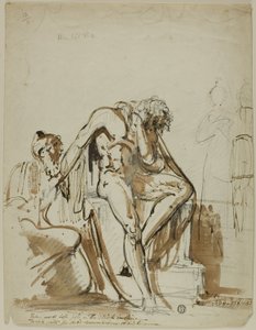 男性ヌードとその他のフィギュア 作： John Hamilton Mortimer