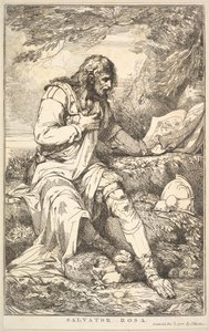 1778年12月8日、ジョシュアレイノルズ卿に捧げられた15のエッチングからのサルヴァトールローザ。 作： John Hamilton Mortimer
