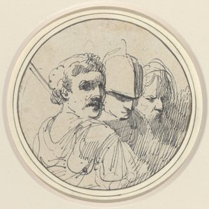 3 つのオリエンタル ヘッド 作： John Hamilton Mortimer