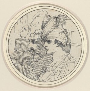 2 つのオリエンタル ヘッド 作： John Hamilton Mortimer