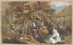 ボローデール、1810（紙にトイレ） 作： John Harden