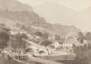 1820年、カンブリア、湖水地方、ブラセイ橋とオールドブラセイ（紙、WC）