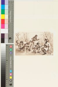 アイススケート、1847年1月6日（紙にペンとインク）