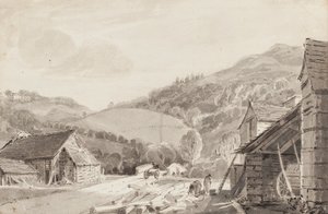 スケルウィト、1821年（紙にトイレ） 作： John Harden