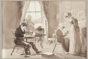 1824年夏の家（紙にトイレ） 作： John Harden