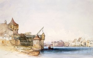 バーゼルでの眺め、1842 作： John Harper