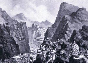 ギリシャ軍の消滅、ハチソンの歴史からのイラストVOL 4 c.1920s 作： John Harris Valda