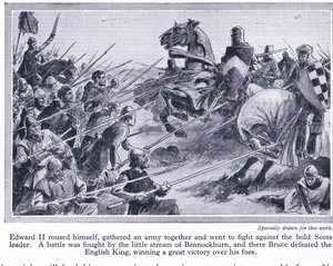 エドワード2世は軍を集め、紀元後1314年にバノックバーンで戦いました。