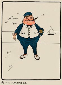 A愛想的- J.ハッサル-ドローイング、1903 作： John Hassall