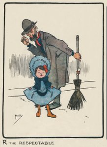 立派なR - J・ハッサル-ドローイング、1903 作： John Hassall