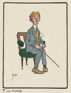 T Timid - J. Hassall -ドローイング、1903 作： John Hassall