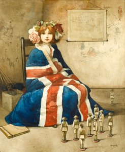 大英帝国、1900年頃（紙に水彩）