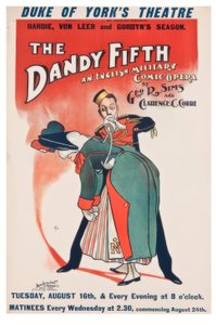 「ダンディフィフス」- J。ハッサル-プラカット、1898年 作： John Hassall
