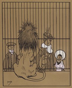 「ライオンズは、床のおがくずがほとんど出てきたように、中古の非現実的な外観を持っています」（カラーリソ） 作： John Hassall