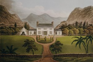 セントヘレナのボナパルトのマルメゾン、1821年