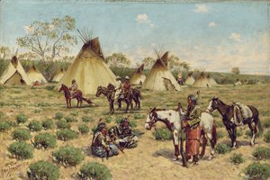スー野営地、ヤマアラシ、1910 作： John Hauser