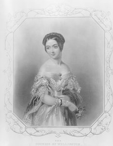ウィリアムとフランシスホールによって彫刻されたウェリントン公爵夫人エリザベスウェルズリー 作： John Hayter