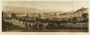 ティフリスのパノラマビュー、1827 作： John Heaviside Clark