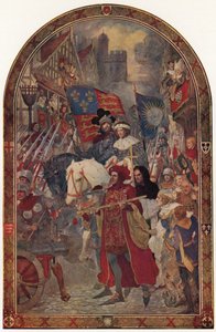 ヘンリー六世。バーネットの戦い、1471年 作： John Henry Amshewitz