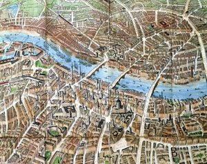 Banks und Co.が発行したロンドンのバンクスのバルーンビュー、1851年（詳細） 作： John Henry Banks