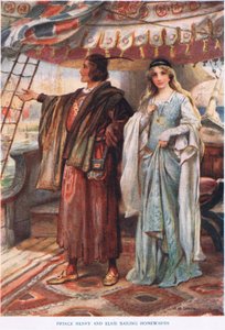 ヘンリー王子とエルシーが家に帰る 作： John Henry Frederick Bacon