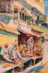 1913年のインドバザールの労働者