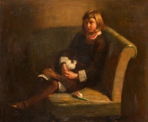 モリー、1880年頃（キャンバスに油彩） 作： John Henry Lorimer