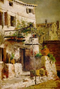 ヴェネツィアの風景、1877 作： John Henry Twachtman